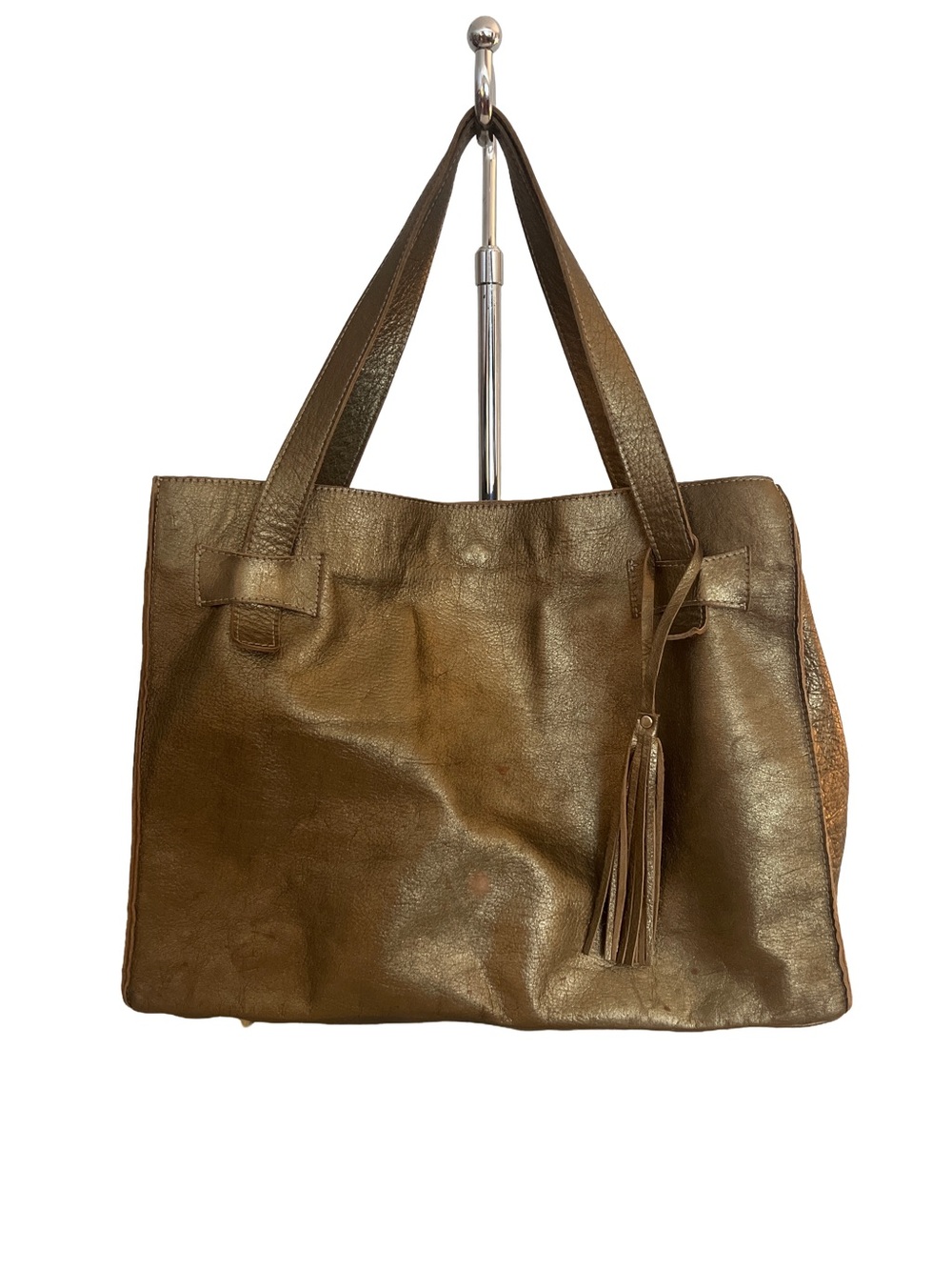 Elegant Brown Leather Tote Bag - Classic Everyday Carry - Picture 4 of 5